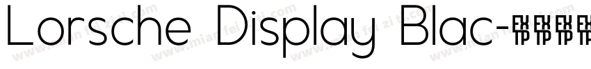 Lorsche Display Blac字体转换